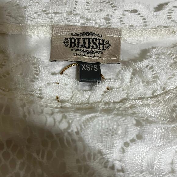 Ivory Lace Maxi Dress by Blush NWT-Romantic Boho Chic-Womens Size Small - Picture 3 of 7